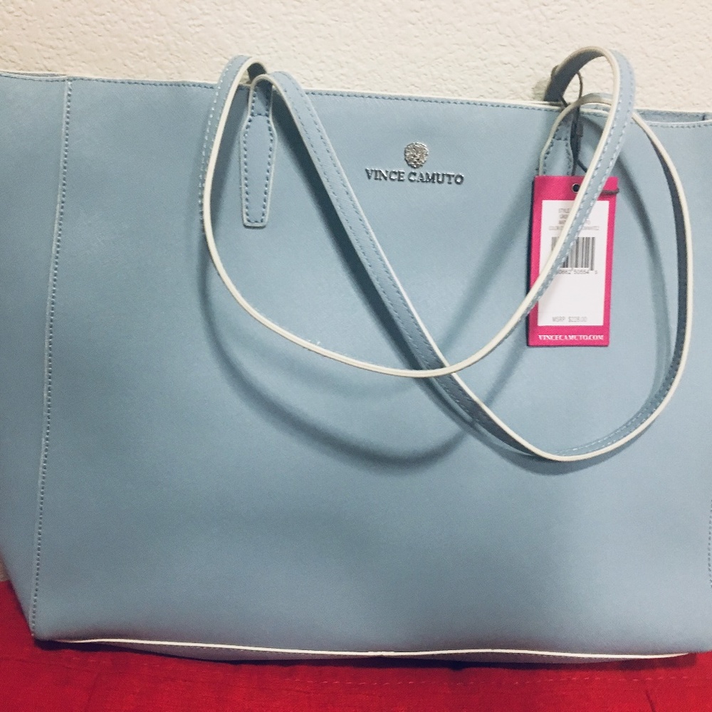 LEATHER VINCE CAMUTO HANDBAG